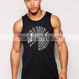 100% Cotton Mens Gym Tank Top Custom Printed Bodybuilding Tank Top thumbnail-1