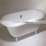150cm Skirt Panel Massage Bathtub With Carving Square Shape B25515W-1WT1 thumbnail-4
