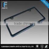Wholesale America Size Stainless Steel Matte Black Painted Car License Number Plate Frame thumbnail-1