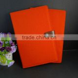 customized orange canvas fabric folder