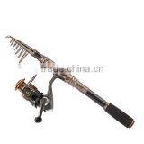 Spin Spinning Rod and Reel Combos Carbon Telescopic Fishing Rod With Reel Combo Sea Saltwater Freshwater Kit Fishing Rod Kit thumbnail-2
