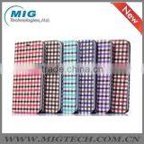 For Samsung Galaxy S6 Grid Pattern PU Leather Case Cell Phone Case, For Samsung S6 or For Samsung S6 Edge thumbnail-1