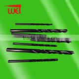 solid carbide straight shank twist drill bit for through-hole