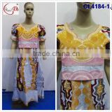 Chowleedee new bazin/brocade women African clothing women dress/African dress/brocade dress with fancy decoration wholesale