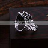 Hot New Design Fashion Jewelry Men's Ring Creature Ring Old Silver Ring for Boy thumbnail-2