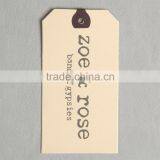 Iridescent Paper Hang Tag With Logo Silk Printing for T-shirt thumbnail-2