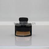 Newest Oblique Head Black Circular Foundation Brush Lidded With Rubber Paint