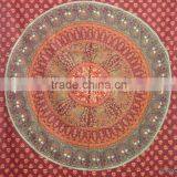 RT-615 Indian Mandala Hand Block Printed Bedspread Printed Cotton Bed Cover Manufacture Exporter and Supplier From Jaipur thumbnail-4