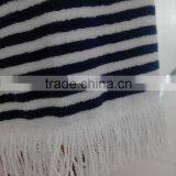 100% Cotton Terry Cloth STRIPES Woven Surf Poncho Beach Towel for Men thumbnail-5