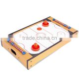 Mini air hockey 20inch table top air hockey for kids mini sports table wooden color