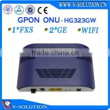 CE Certificated GPON ONT VoIP Gateway WiFi Router with 2GE+1FXS+WiFi for Smart Home System
