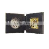 Leather Alarm Clock With Photo Frame thumbnail-1