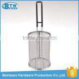 Diameter127*177.8mm Stainless Steel Round Shape French Fries Deep Fry Basket thumbnail-2