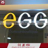 Factory direct sale frontlit resin letter led advertising board store shop front signage