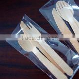 cheap disposable wooden cutlery spoon fork knife with logo customize make wholesale hotsale