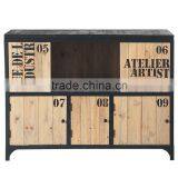 Mango Wood & Iron Media Cabinet thumbnail-1