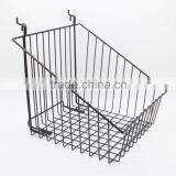 New Slatwall / Gridwall Small Basket Hanging Basket Heavy Duty Sloping for Retail Display thumbnail-3