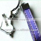 Fashion Enamel Promotional PU KeyChain FCA-15117