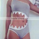 2016 Sexy Personality Conjoined Shark Mouth Swimsuit for Women thumbnail-3
