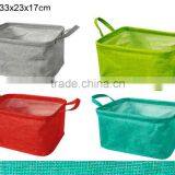 Like-linen Fabric Hanging Handbag ,storage Basket thumbnail-6