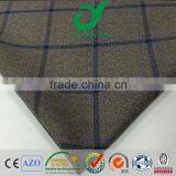 Hot selling Europe and America market tr twill classic checks design printed high quality men's suiting fabric