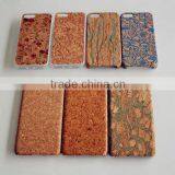 Funky Custom Rainbow Cork Skin Wood Mobile Phone Case for Apple iPhone 6
