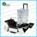 Aluminum Cosmetic Train Travel Case Trolley Makeup Case thumbnail-1