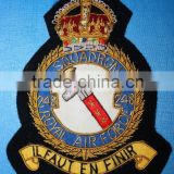 Hand Embroidered Air Force Badges Bullion Wire