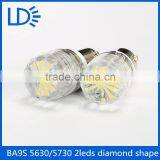 BA9S 5630.5730 Smd 2 Leds Diamond Shape Clear Glass Led Bulb Car Led Dome Light thumbnail-2