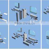 Competitive Price , High Quality Aluminium Profiles for Glass Wall or Curtain Wall thumbnail-6