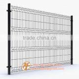 RAL6005 Powder Coated 5mm Wire Welded 4 Bending Mesh Panels 2.5x1.63m 50x200mm Aperture Sqaure Post Fencing