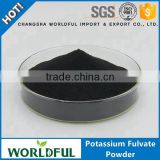 Worldful hot sale high content humic acid, fulvic acid potassium humate shiny powder for plant growth