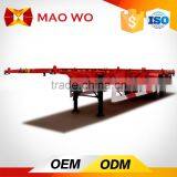 3 Axles 40tons Container 40ft or 20ft Flatbed Semi-trailers thumbnail-6