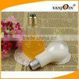 Factory Supply Golden Screw Cap Wholesale Light Bulb Shape Plastic Juice Beverage Bottle thumbnail-2