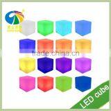Hot Sale Glowing Illuminated Waterproof RGB Plastic LED Cube Chair thumbnail-2