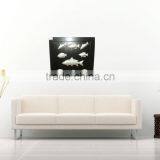 SOI HOT SELLING Decorative Metal & MDF Wood Wall Decor Embossed Fish Designs thumbnail-2