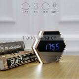 Multifunction Mirroring Alarm Clock With Led Digital Thermometer Cosmetic Mirror Night-lighting Alarm Clock thumbnail-3