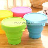2015 Hot Sell Customized Silicone Coffee Foldable Cup/Easy Carry Silicone Folding Cup thumbnail-2