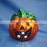 Porcelain Pumpkin Candle Holder thumbnail-1