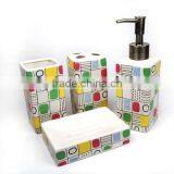 Fashion Square Ceramic Bathroom Accessories Set thumbnail-2