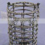 Cheap Portable Wicker Candle Holder thumbnail-1