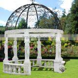 Outdoor Garden Decoration Marble Carving Figure Stone Gazebo thumbnail-4