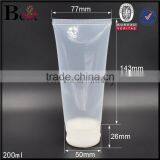 200ml Flip Top Cap Large Clear Plastic Tubes for Body Lotion thumbnail-5