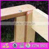 Hot Sell Multifunctional Wooden Table and Chair With Easel,Children Wooden Study Table Chair Set With Drawing Board W08G154B thumbnail-3