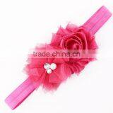 2015 Wholesale Baby Toddler Infant Flower Headband With Pearl Hair Bow Band Accessories thumbnail-3
