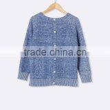 High Quality Girl's Patterned Knit and Openwork Sweater (BKNB32) thumbnail-2