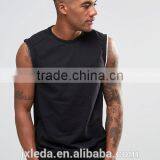 2016 Summer 100% Cotton French Terry Zip Cuffs Sleeveless Men Sweatshirt Wholesale Custom thumbnail-1