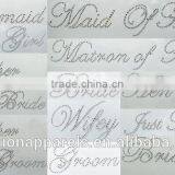 Custom Wedding Words Hot Fix Rhinestone for Clothing thumbnail-2