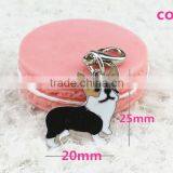 Cute Corgi Pendant Keychains,pet Store Promotion Gift Keyring,custom Metal Log Key Rings thumbnail-2