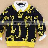 Wholesale Custom Children Cotton Knitted Animal Sweater thumbnail-3